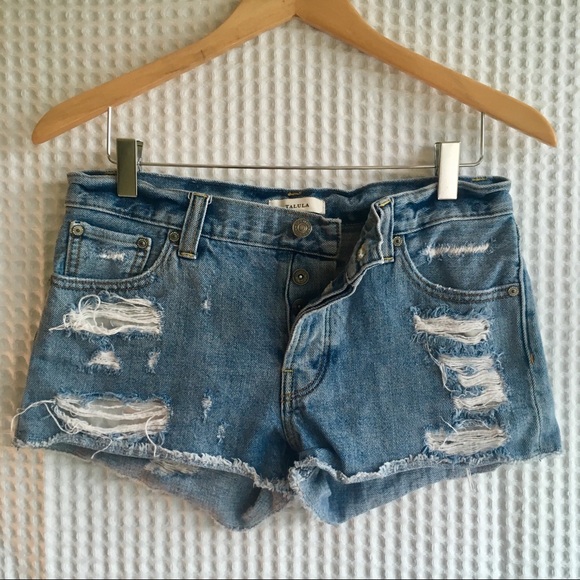 Talula Pants - Talula Aritzia distressed jean shorts